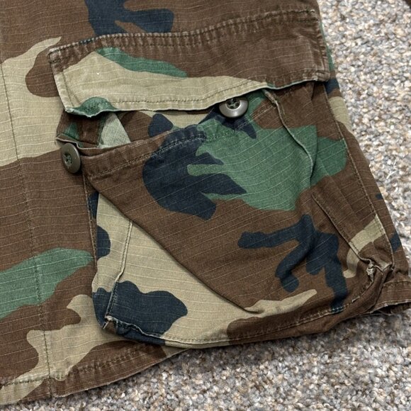 USGI Woodland Camo BDU Ripstop Jacket Small Long – Vintage Military Issue - Picture 5 of 15